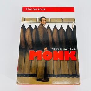 Monk - The Complete Fourth Season (DVD, 2006, 4-Disc Set) - Good Used Condition